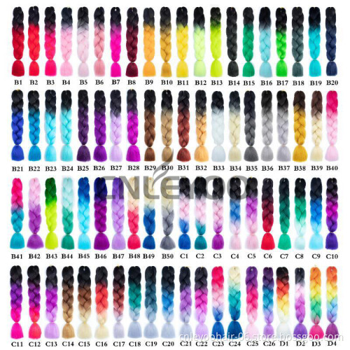 Cheap Ombre Jumbo braids 24 inch Synthetic Jumbo hair32 Inch X pression Jumbo Braiding Hair Extension For Women